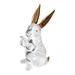 Meuva Glass Bunny Ornaments Creative Birthday Gift Glass Animal Table Top Decoration Bedroom Decoration Wolf Ornament Glass Christmas Decorations Ornament Bulbs