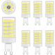 Ampoule G9 LED Blanc Froid, 10W LED G9 6000K Equivalence Incandescence 80W Lumière 900LM Lampe G9
