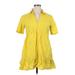 Zara Casual Dress: Yellow Dresses - Women's Size X-Large