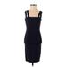 Herve Leger Cocktail Dress - Sheath: Blue Dresses - Women's Size X-Small