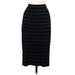 Vince Camuto Casual Skirt: Black Stripes Bottoms - Women's Size Medium