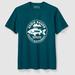 Eddie Bauer Graphic T-Shirt - Fishing Emblem - Blue Spruce - Size XXL