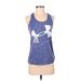 Under Armour Active Tank Top: Blue Activewear - Women's Size X-Small