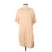 Zara Casual Dress - Shirtdress: Tan Dresses - New - Women's Size Small