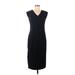 Tahari Casual Dress - Shift: Black Solid Dresses - Women's Size 6