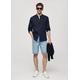 Regular-fit denim bermuda shorts medium blue - Man - 36 - MANGO MAN