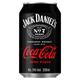 Jack Daniel's Old No. 7 Brand Tennessee Whiskey Mixed with Coca-Cola Zero Sugar 330ml