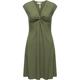 Wickelkleid RAGWEAR "Comfrey" Gr. XL (42), Normalgrößen, grün (olivgrün) Damen Kleider Knielange stylisches Sommerkleid mit tiefem V-Ausschnitt