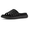 Pantolette GABOR, Damen, Gr. 38, schwarz, Textil, modisch, Schuhe, Plateau, Sommerschuh, Schlappen mit Best Fitting-Ausstattung