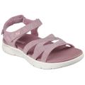 Sandale SKECHERS "GO WALK FLEX SANDAL-SUNSHINE" Gr. 35, rosa Damen Schuhe Sandalen Sommerschuh, Sandalette, Klettschuh, mit praktischem Klettverschluss