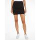 Minirock TOMMY JEANS "TJW GATHERING RIB MINI SKIRT" Gr. L (40), schwarz (black) Damen Röcke Miniröcke