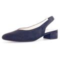 Slingpumps GABOR Gr. 37, blau (nachtblau) Damen Schuhe Riemchenpumps