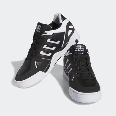 Sneaker ADIDAS SPORTSWEAR "MIDCITY LOW", Gr. 42,5, schwarz-weiß (core schwarz, cloud weiß, core schwarz), Synthetik, Tex