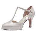 T-Strap Pumps TAMARIS Gr. 35, weiß (offwhite) Damen Schuhe Pumps