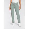 Jogginghose KANGAROOS, Damen, Gr. 32 (XS), N-Gr, grün (khaki, gau), Sweatware, Obermaterial: 95% Baumwolle, 5% Elasthan, bedruckt, unifarben, casual, bequem knöchellang, Hosen, mit großen Taschen