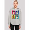 Kapuzenpullover F4NT4STIC "Sex Education Teen Illustrated Netflix TV Series", Damen, Gr. M, grau, Obermaterial: 100% Baumwolle, casual, oversize, Langarm, Pullover, Premium Qualität