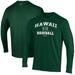 Men's Under Armour Green Hawaii Rainbow Warriors Baseball Performance Long Sleeve T-Shirt