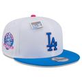 Men's New Era White/Blue Los Angeles Dodgers Cotton Candy Big League Chew Flavor Pack 9FIFTY Snapback Hat