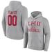 Men's Fanatics Branded Gray Loyola Marymount Lions Baseball Pick-A-Player NIL Gameday Tradition Pullover Hoodie