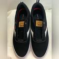 Levi's Shoes | Men's Lance Perforated Faux-Leather Low Top Skate Sneakers Euc. No Laces | Color: Black/White | Size: 13
