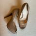 Jessica Simpson Shoes | Jessica Simpson Size 7.5 Nude Peep Toe Pumps | Color: Tan | Size: 7.5