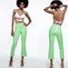 Zara Pants & Jumpsuits | Green Zara Mini Flare Pants | Color: Green | Size: S