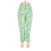 Lilly Pulitzer Casual Pants - High Rise: Green Bottoms - Women's Size 6