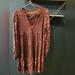 Anthropologie Dresses | Anthropologie Maeve Amber Tiered Tunic Dress Size Xs | Color: Purple/Red | Size: Xs