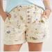 Anthropologie Shorts | Anthropology Pilcro The Wanderer Floral Button Fly Shorts | Color: Cream/Purple | Size: 27