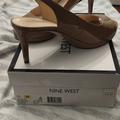 Nine West Shoes | 9 West New Patent Natural Color Heel | Color: Cream | Size: 10