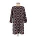 Old Navy Casual Dress - Shift: Burgundy Fair Isle Dresses - Women's Size Small