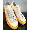Converse Shoes | Converse Chuck Taylor All Star Lift Ox Rainbow Platform Sneakers Womens Sz 10.5 | Color: Cream/Pink | Size: 10.5