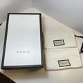 Gucci Other | Gucci Empty Black White Shoe Box 12.5x 8x 4.5" W/2 Dust Bags, Tissue Gift | Color: Black | Size: 12.5x 8 X 4.5"