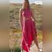Free People Dresses | Free People - Fp Beach Bethany Midi Dress In Fuschia Red, Size M, Nwt | Color: Pink | Size: M