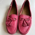 Coach Shoes | Coach Olympia Strawberry Pink Tassel Loafer Size 11 | Color: Pink | Size: 11