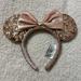 Disney Accessories | Disney Parks Rose Gold Minnie Mouse Ears Headband | Color: Gold/Pink | Size: Os