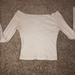 Brandy Melville Tops | Brandy Melville Off The Shoulder Top | Color: White | Size: One Size