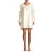 Lilly Pulitzer Dresses | Lilly Pulitzer Belle Silk Coconut Fish Clip Chiffon Dress Ivory Size 10 | Color: Gold/White | Size: 10