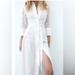 Zara Dresses | Brand New With Tags! Zara Belted Shirt Dress | Color: White | Size: S