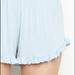 Brandy Melville Shorts | Brandy Melville ~ Blue Ruffle Shorts | Color: Blue | Size: Os