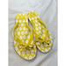 Kate Spade Shoes | Kate Spade Nadine Lemon Yellow Bow Rubber Thong Sandals Sz 7 Sb-F | Color: Yellow | Size: 7