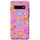 Hülle für Galaxy S10+ Cute Pink Space Planets Aesthetic Galaxy UFO Phone Cover