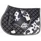 Zainee Sports Cow Print All Purpose English Saddle Pad Horse Riding Pad Fly Bonnet Equestrian Matching Ear Bonnet (Horse)