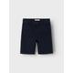 Chinoshorts NAME IT "NKMSILAS CHINO TWI L SHORTS 3333-NT NOOS" Gr. 116, N-Gr, blau (dark sapphire) Jungen Hosen Shorts