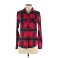 No Comment Jacket: Red Plaid Jackets & Outerwear - Women's Size Medium