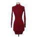 Divided by H&M Cocktail Dress - Sweater Dress: Burgundy Dresses - Women's Size Small