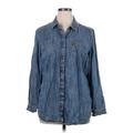 Talbots Denim Jacket: Blue Jackets & Outerwear - Women's Size X-Large