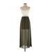 Iz Byer Casual Dress - Maxi: Green Dresses - Women's Size Small