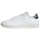 adidas Men's Advantage Base Shoes Sneaker, Core White/Core White/Carbon, 10.5 UK