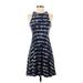 Athleta Casual Dress - A-Line: Blue Tie-dye Dresses - Women's Size X-Small